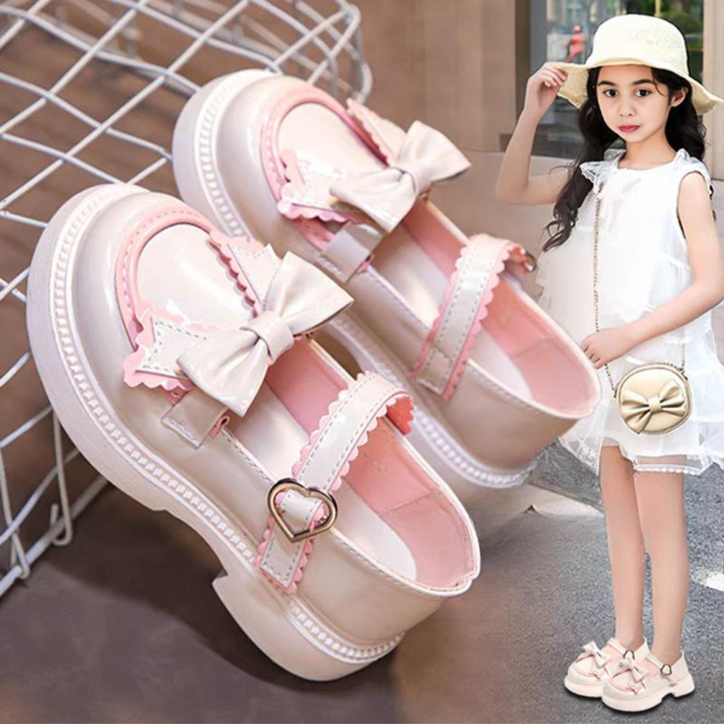 حذاء بناتي أنيق بتصميم فيونكة جذابة