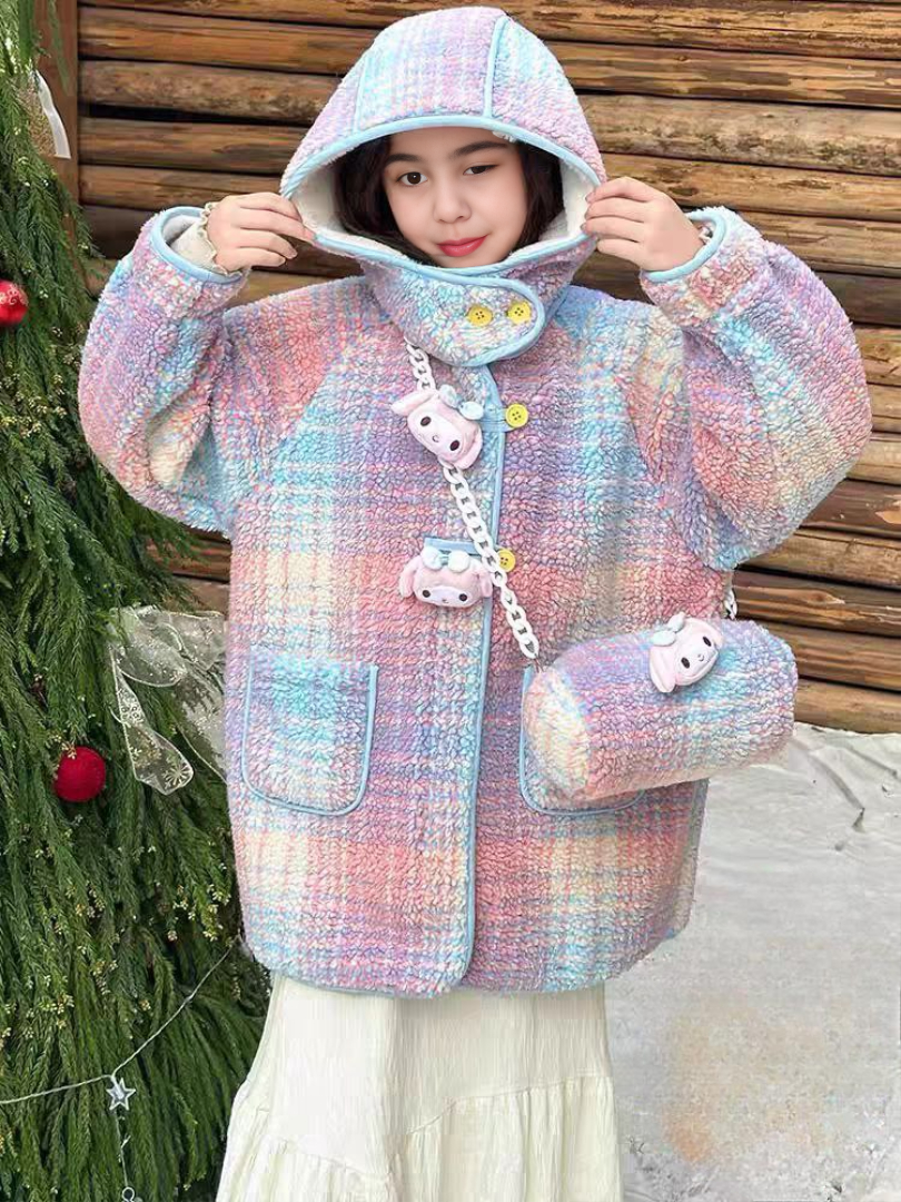 Abrigo de invierno con diseño atractivo en suaves tonos pastel