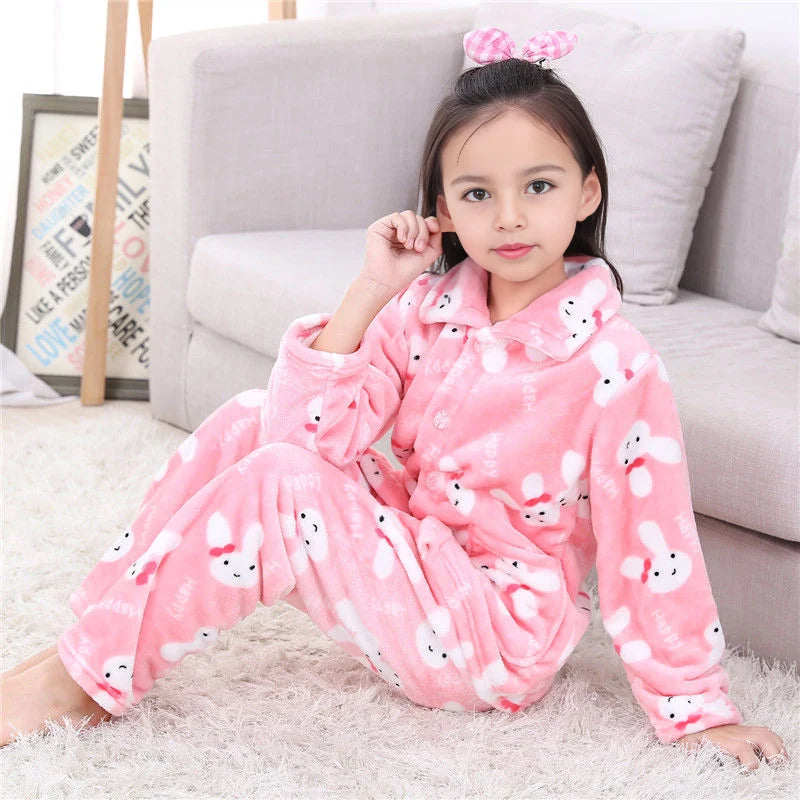 Pijamas de invierno cálidas para niños