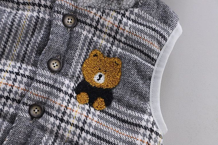 Conjunto de 3 piezas: chaqueta, pantalón y sudadera acolchada, ideal para el invierno.