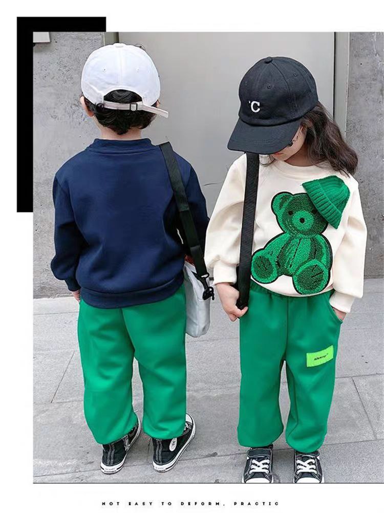 Conjunto de invierno de 2 piezas para niños con diseño de osito en 3D