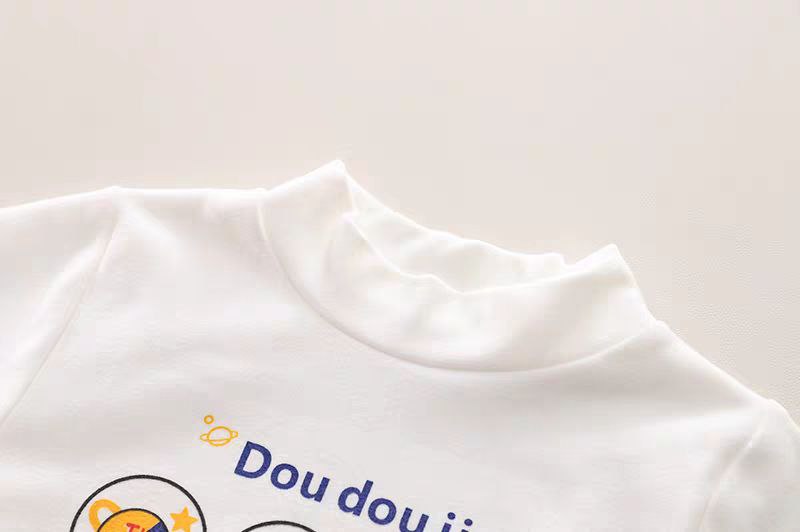 Conjunto de 3 piezas para niños: chaqueta, camiseta interior y pantalón con bordado de osito