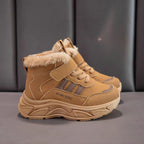 حذاء شتوي أنيق بطانة فرو دافئة وناعمة مناسب للشتاء