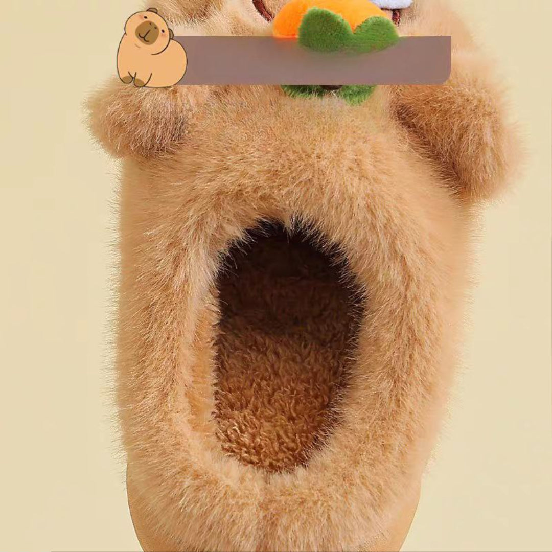 شبشب المضحك شتوي دافئ بتصميم دب