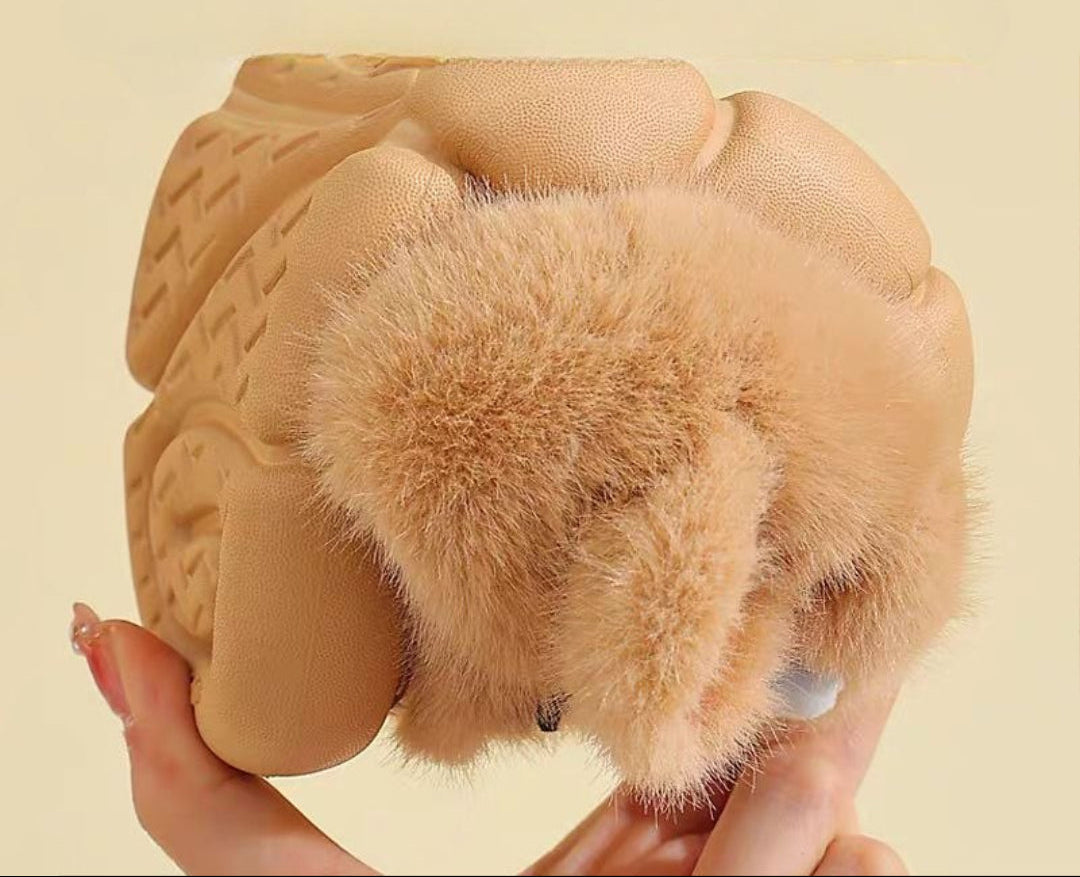 شبشب المضحك شتوي دافئ بتصميم دب