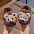 شبشب المضحك شتوي دافئ بتصميم دب