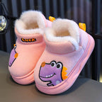 حذاء شتوي مبطّن بتصميم ديناصور