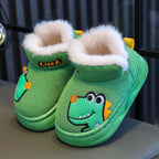 حذاء شتوي مبطّن بتصميم ديناصور