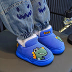 حذاء شتوي مبطّن بتصميم ديناصور