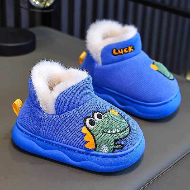 حذاء شتوي مبطّن بتصميم ديناصور