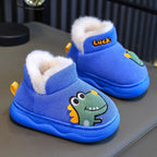 حذاء شتوي مبطّن بتصميم ديناصور