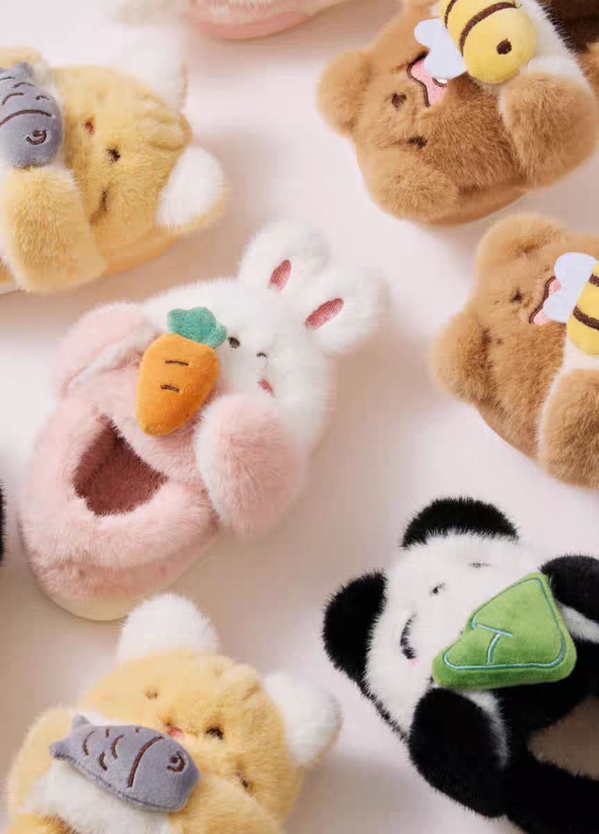 شبشب شتوي دافئ بتصميم كرتونى