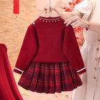 Vestido de invierno de una sola pieza con diseño clásico.