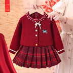 Vestido de invierno de una sola pieza con diseño clásico.