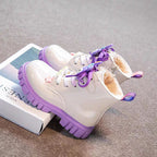 بوت بناتي شتوي بتصميم عصري لامع