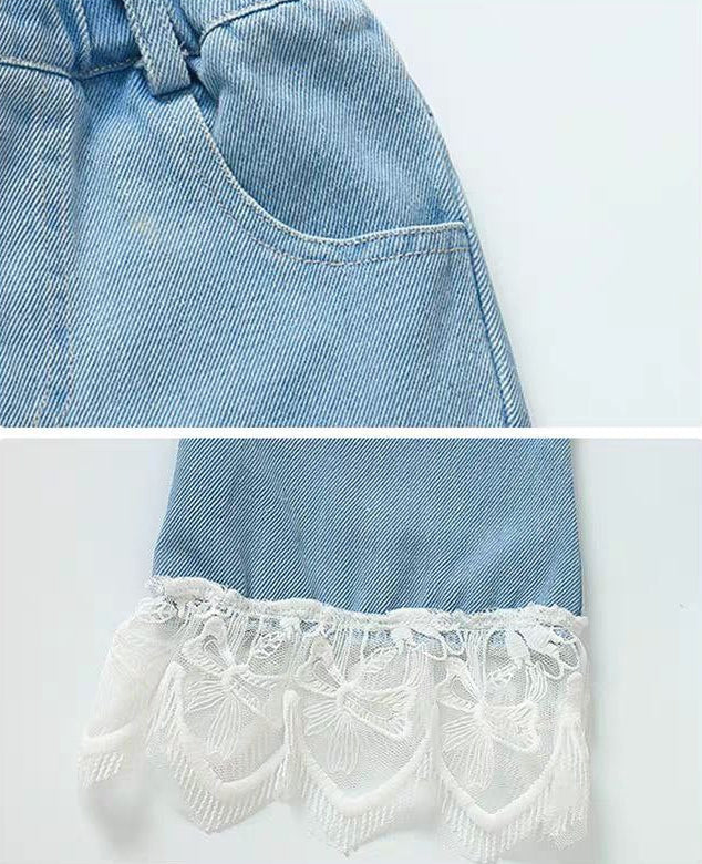 Conjunto de 2 piezas: chaqueta de mezclilla y pantalón vaquero.