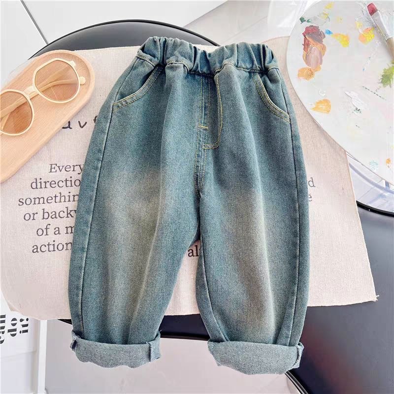 Conjunto de 3 piezas: camisa de cuadros, camiseta interior y pantalón vaquero