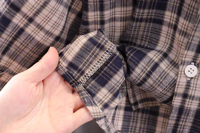 Conjunto de 3 piezas: camisa de cuadros, camiseta interior y pantalón vaquero