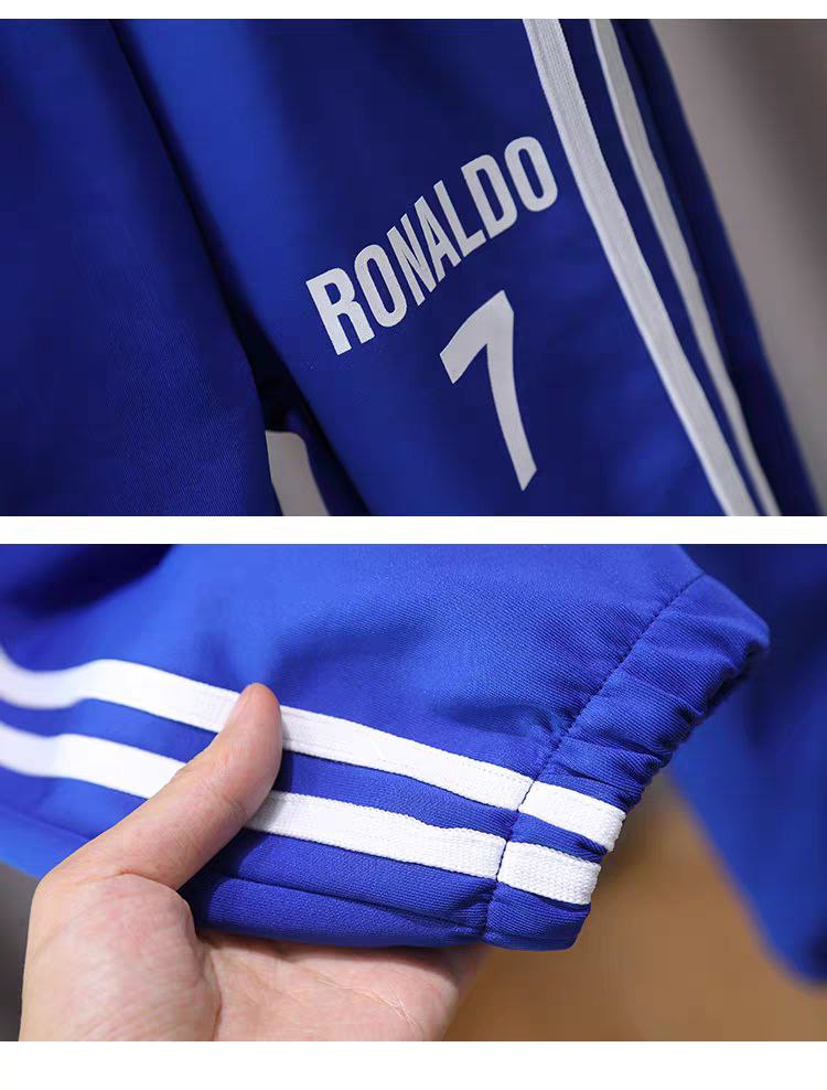 Conjunto deportivo de Ronaldo de 3 piezas: chaqueta, pantalón y bolso de hombro