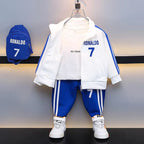 Conjunto deportivo de Ronaldo de 3 piezas: chaqueta, pantalón y bolso de hombro