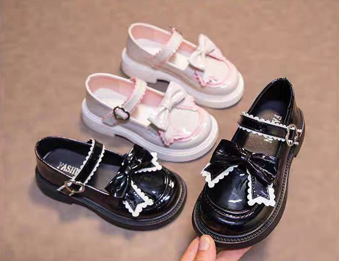 حذاء بناتي أنيق بتصميم فيونكة جذابة