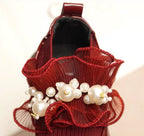 حذاء بناتي بتصميم كلاسيكي لامع