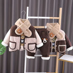 Conjunto de 3 piezas: chaqueta, camiseta interior y pantalón de diseño cálido