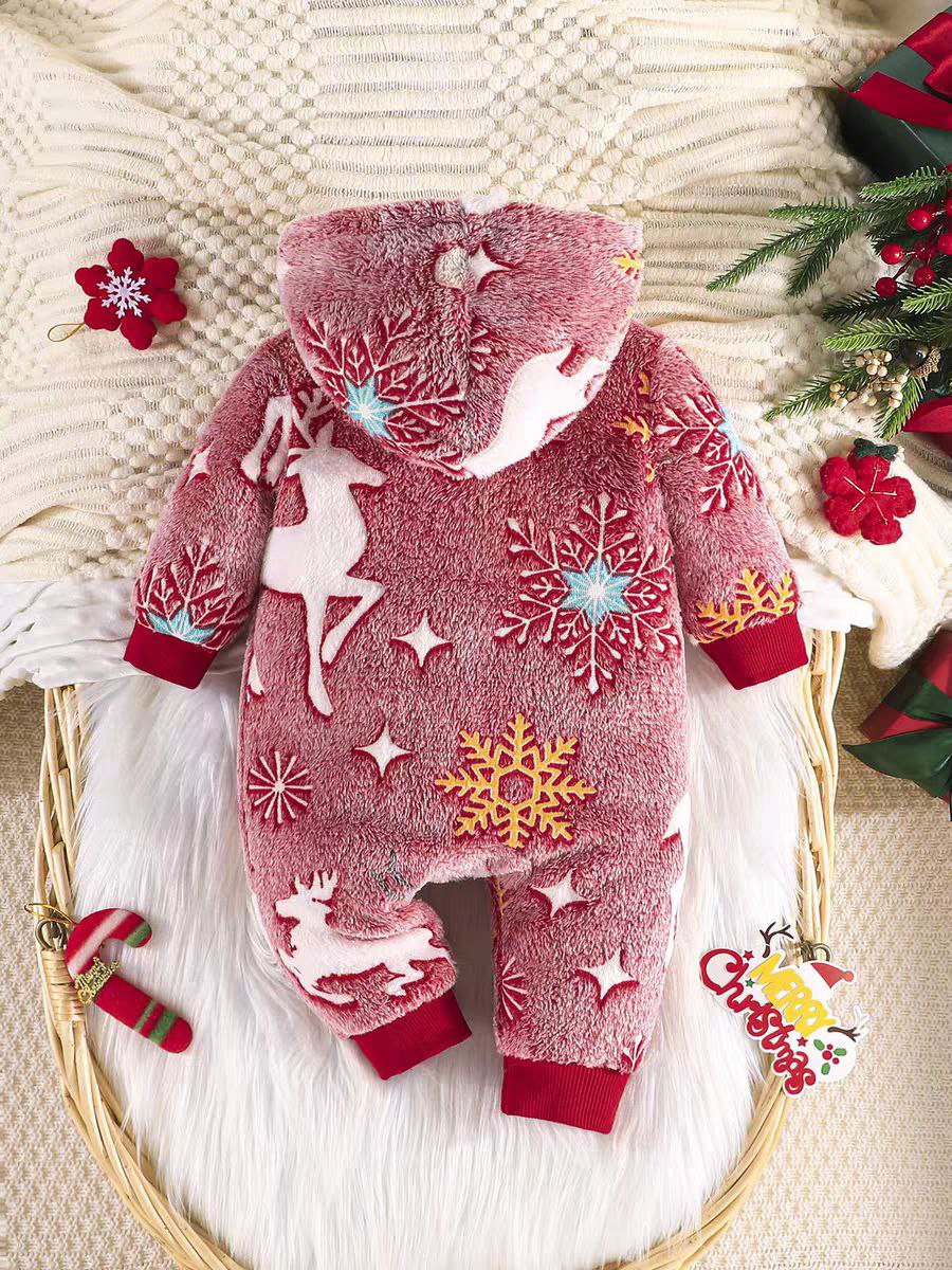 Mono de invierno acolchado y suave de una sola pieza