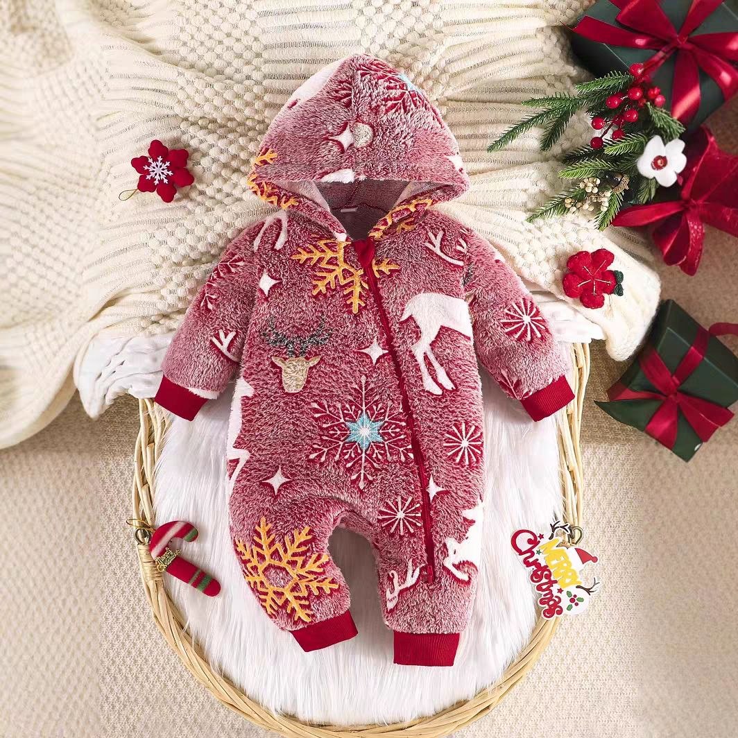 Mono de invierno acolchado y suave de una sola pieza