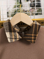 Vestido para niña de tejido de lana suave, ideal para el invierno.