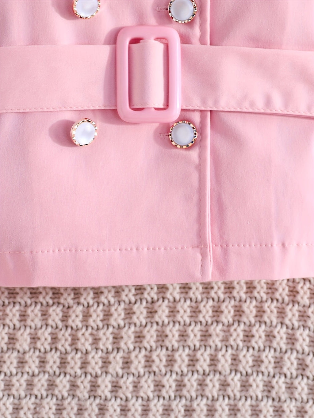 Conjunto infantil de 3 piezas en color lila claro: blusa de mangas transparentes y pantalón ancho 💜✨