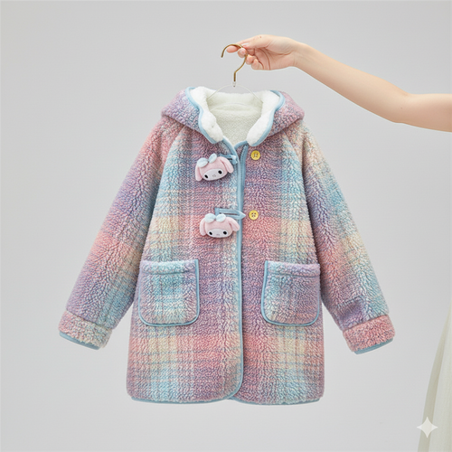 Abrigo de invierno con diseño atractivo en suaves tonos pastel