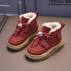 حذاء شتوي دافئ بطانة فرو فاخرة مناسب لفصل شتاء