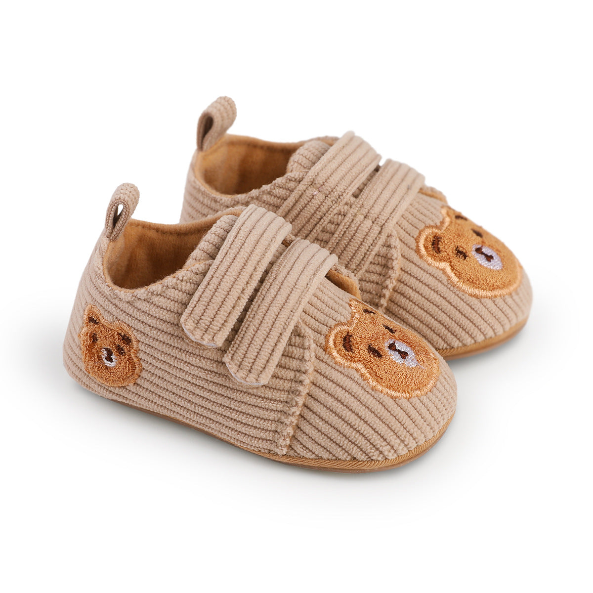 حذاء مواليد قماشي مطرّز بتصميم كرتوني