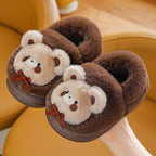 شبشب المضحك شتوي دافئ بتصميم دب