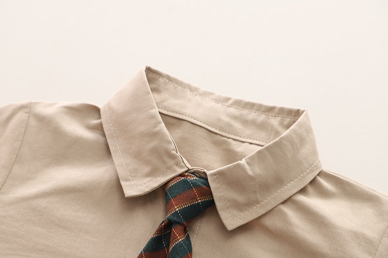 Conjunto clásico de 3 piezas: chaleco de lana, camisa de manga larga y pantalón