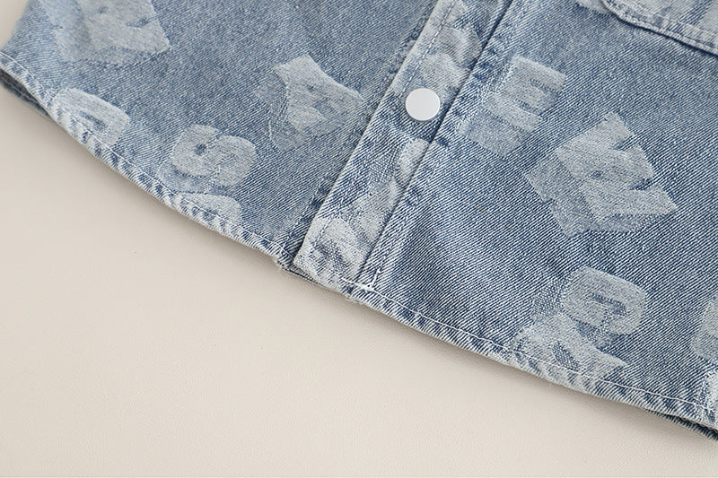 Conjunto de 3 piezas: chaqueta vaquera, camiseta de algodón y pantalón vaquero