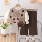 Conjunto casual de 3 piezas, ideal para el invierno.