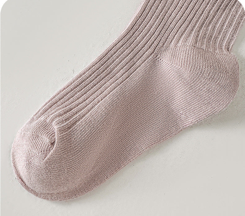 Calcetines de algodón para niñas decorados con corazones de cristal brillantes