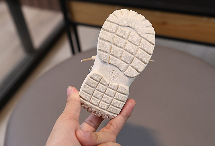 حذاء  شتوي ناعم بتصميم أرنوب لطيف بأذنين بارزتين