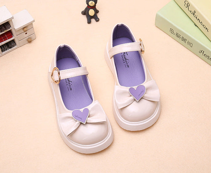 حذاء بناتي أنيق بربطة أمامية بتصميم عصري