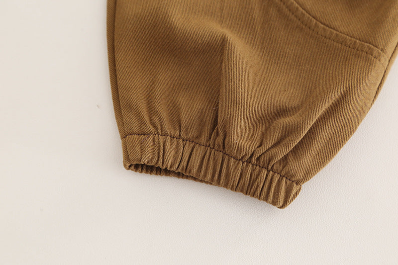 Conjunto de 3 piezas: camisa vaquera, suéter de lana y pantalón