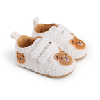 حذاء مواليد قماشي مطرّز بتصميم كرتوني