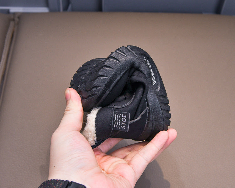 حذاء شتوي دافئ بطانة فرو فاخرة مناسب لفصل شتاء