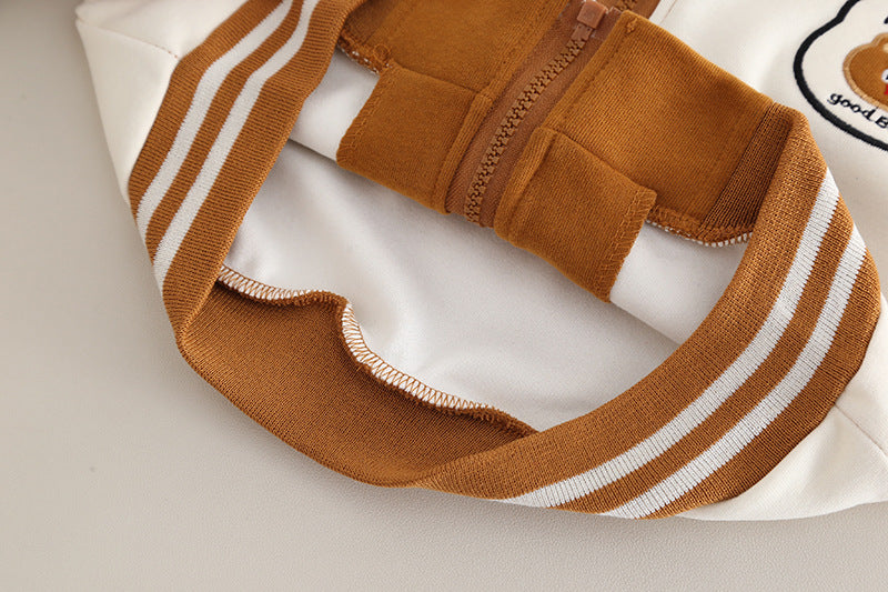 Conjunto de 3 piezas: sudadera interior, chaqueta con capucha y pantalón