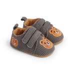 حذاء مواليد قماشي مطرّز بتصميم كرتوني