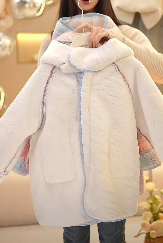 Abrigo de invierno con diseño atractivo en suaves tonos pastel