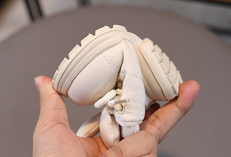 حذاء  شتوي ناعم بتصميم أرنوب لطيف بأذنين بارزتين