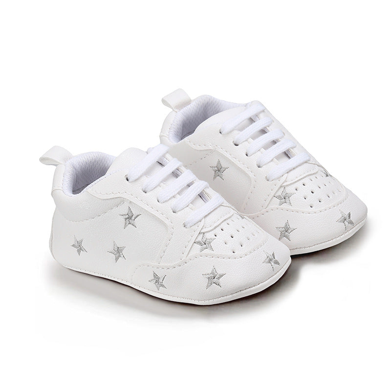 حذاء الرضع بتصميم مطرّز بنجوم