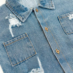 Mono vaquero de una pieza con diseño moderno